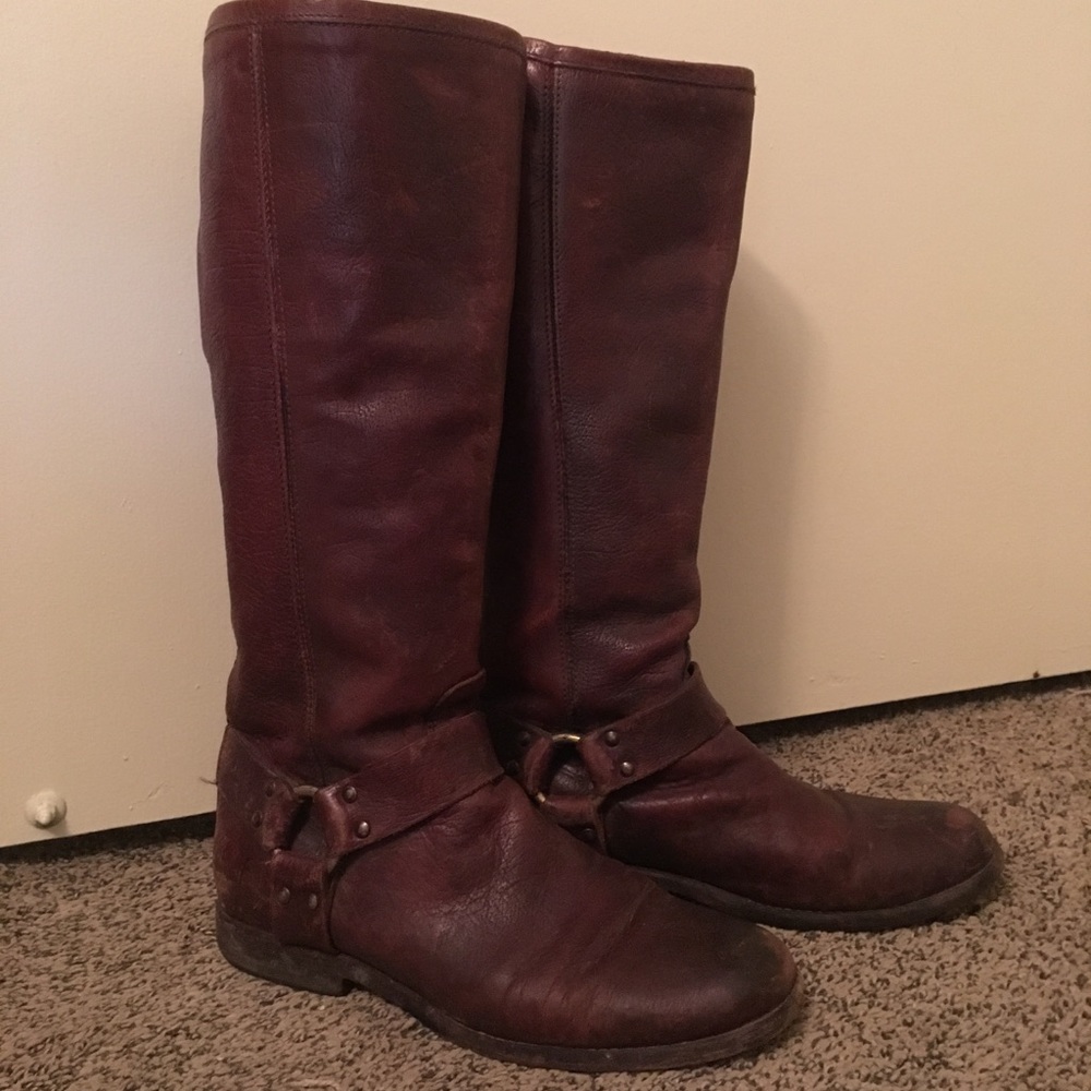 Frye Knee-High Leather Boots 8.5
